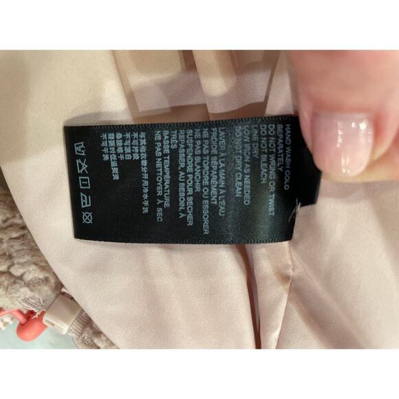 Urban Outfitters Women’s Light Pink Teddy Fleece Jacket Small - Picture 5 of 6